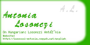 antonia losonczi business card